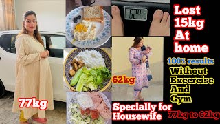 My weight loss journey | From 77kg to 62kg | How I lost 15kg at home