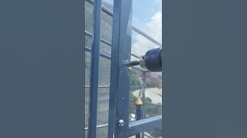 Polycarbonate Sheet installation#shortvideo #viralvideo #youtubeshorts