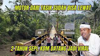 Jembatan Sukamenak Kini Sudah Bisa Dilalui Sepeda Motor! KDM Akan Datang Lagi