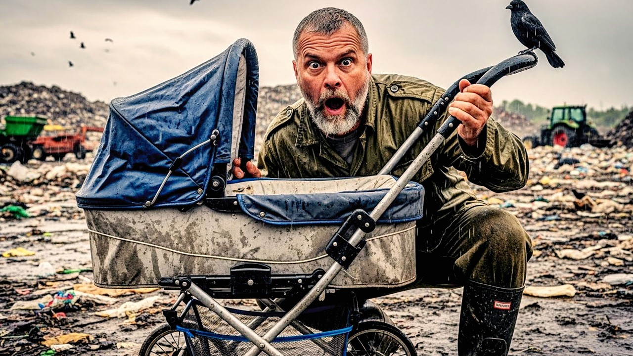 Mężczyzna Znalazł Na Śmietniku BRUDNY Wózek, A Kiedy Zaczął Go Czyścić, KRZYKNĄŁ Z PRZERAŻENIA