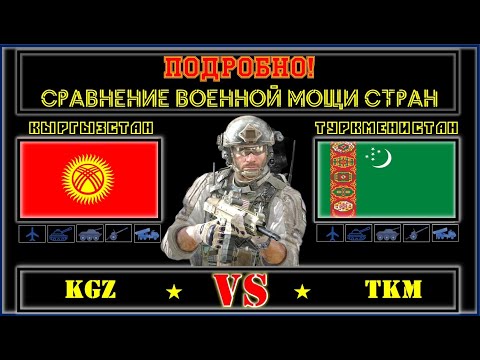 Кыргызстан VS Туркменистан 🇰🇬 Армия 2021 🇹🇲 Сравнение военной мощи