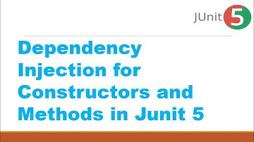 Dependency Injection for Constructors and Methods in Junit 5 || Using TestInfo and TestReporter