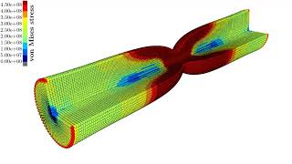 Updated Lagrangian SPH for Fast Solid Dynamics: Necking bar