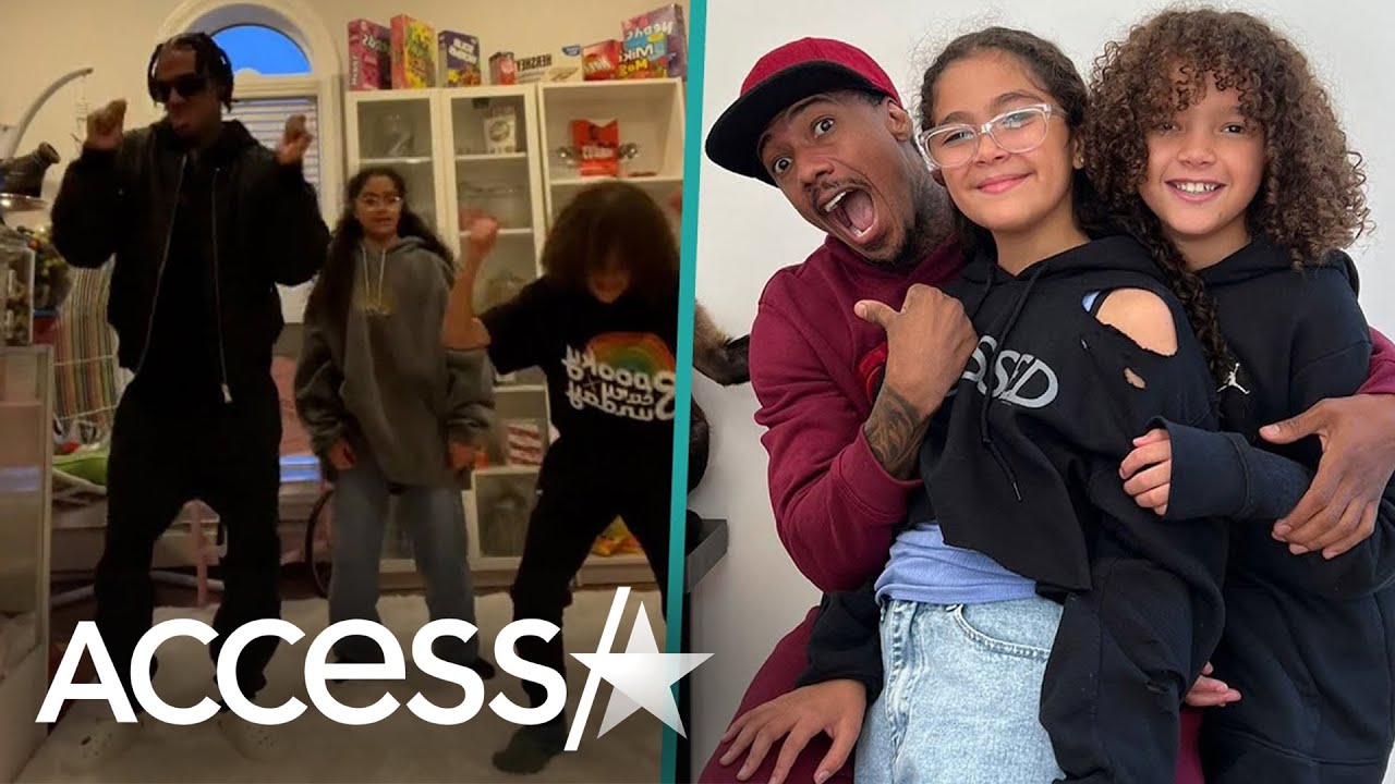 Nick Cannon Can't Keep Up In TikTok Dance With He & Mariah Carey's Twins Moroccan & Monroe