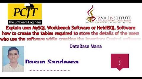 DBMS Task 32 - Explaining how to draw ER Diagram using MySQL Workbench software to create a table