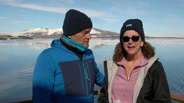 Robert Swan and Terri Skinner in the Arctic