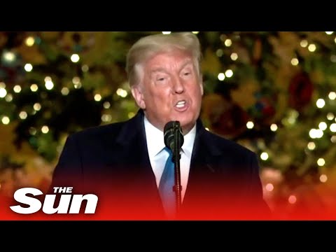 COVID-19 vaccine a 'Christmas miracle' says Trump at tree lighting.