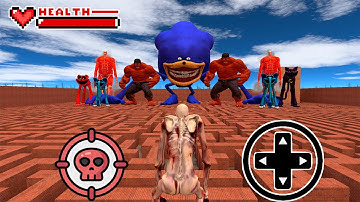 EPIC BATTLE SCP 096 vs GIANT TITAN vs RED HULK Garry
