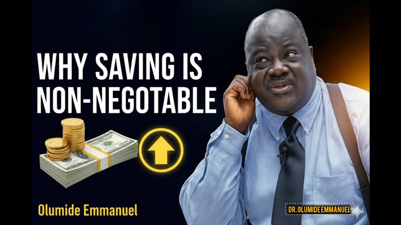 «Почему накопления — это не обсуждаемый вопрос». Объяснение преподобного доктора Олумиде Эммануэля.