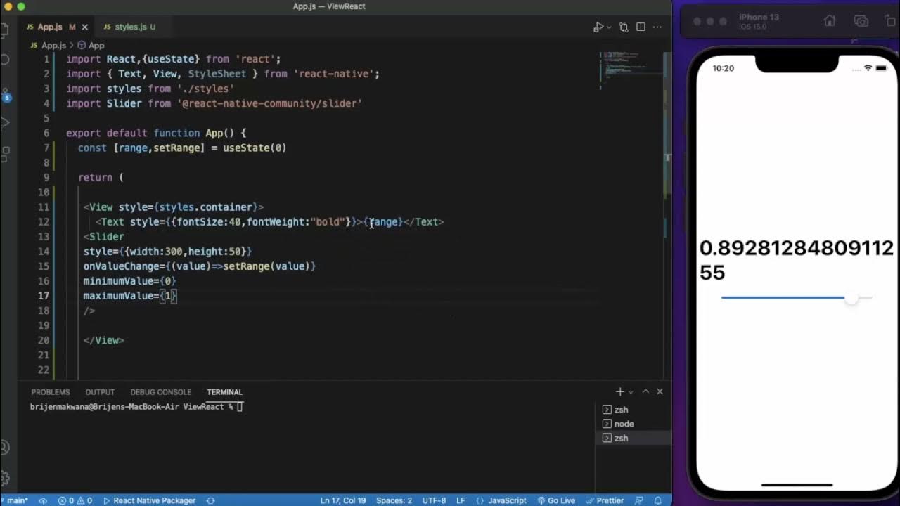 React Native Tutorial 52 React Native Slider YouTube