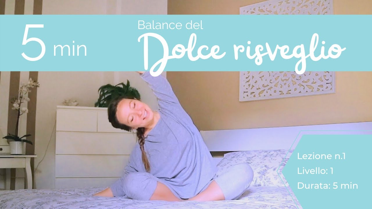 5 min di Pilates del mattino a letto - Balance del Dolce Risveglio. Morning stretching routine.