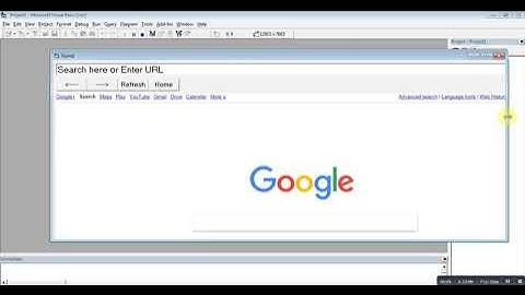 I made a Google browser in Visual Basic 6.0