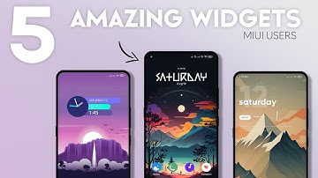 Top 5 Best theme widgets for miui users || xiaomi/poco/redmi MIUI 14 🔥 @mrzetech