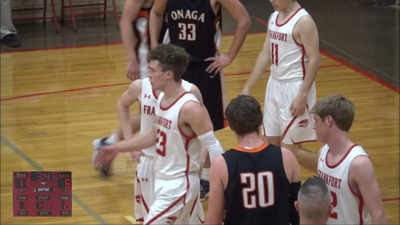 High School Basketball Frankfort vs Onaga Varsity Boys YouTube