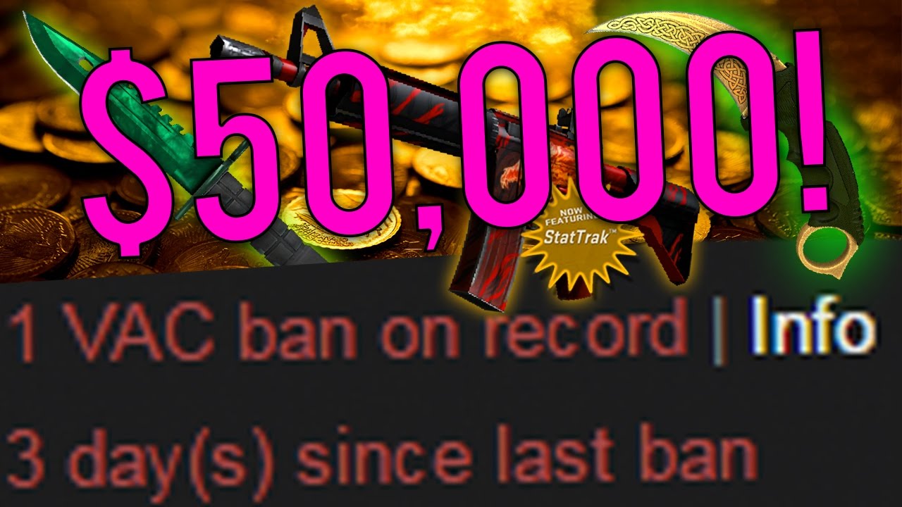 NEW CS:GO BIGGEST VAC BANNED INVENTORY EVER! ($50,000 In Rare Expensive ...