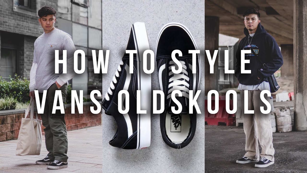 How To Style Vans Old Skools | 3 Outfit Ideas - YouTube