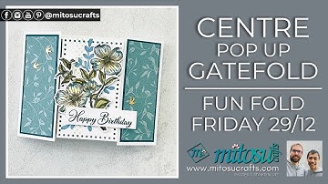 How To Make A Centre Pop Up Gate Fold Card with Stampin