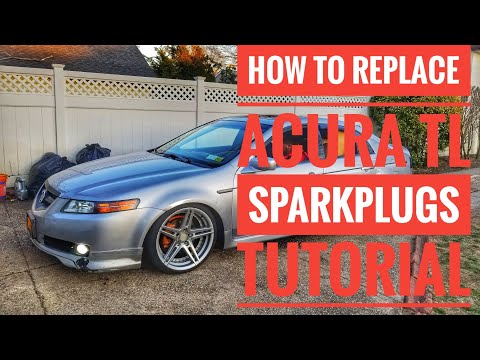 HOW TO REPLACE 2004-2008 ACURA TL  SPARK PLUGS AND IGNITION COILS TUTORIAL QUICK EASY