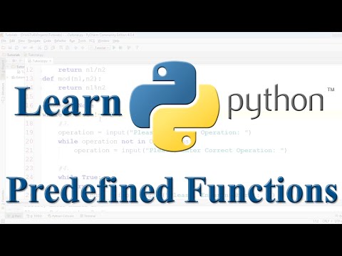 12 من 15: الدوال المعرفة مسبقا في البايثون Python Predefined Functions
