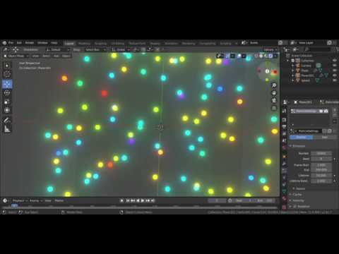 Random color particles - YouTube