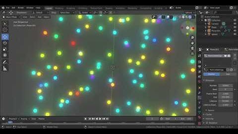 Random color particles