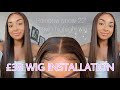 £38 BROWN HIGHLIGHTS LACE FRONT WIG INSTALLATION | Rainbow Snow Amazon Synthetic Wigs UK