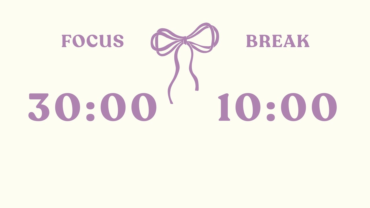 [Day 24] 30/10 Pomodoro Timer – 2 Hours Study | No Music | Deep Focus ...