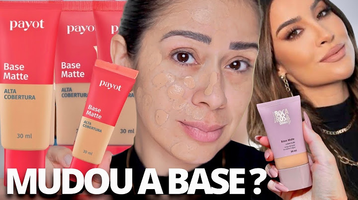 TESTEI a NOVA BASE MATTE PAYOT | IGUAL a BASE Da BOCA ROSA ?