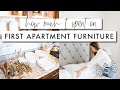 How Much I Spent on First Apartment Furniture | FIRST APARTMENT SERIES