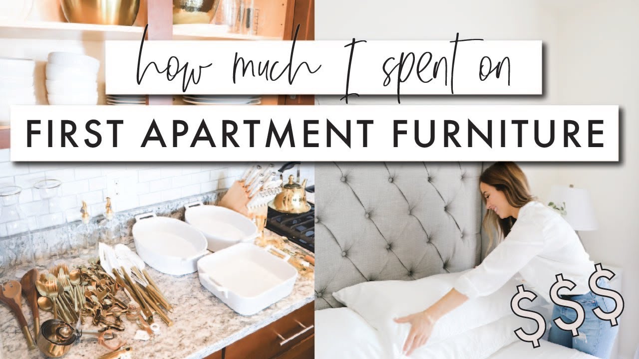 How Much I Spent on First Apartment Furniture FIRST APARTMENT SERIES YouTube