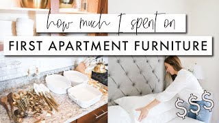 How Much I Spent on First Apartment Furniture | FIRST APARTMENT SERIES