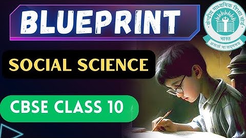 Social Science |Class 10 | Blueprint | CBSE Board exam 2023-24