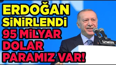 ERDOĞAN SİNİRLENDİ..!! 95 MİLYAR DOLAR DÖVİZ REZERVİMİZ VAR..!!