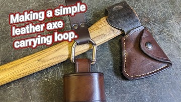 making a leather axe loop