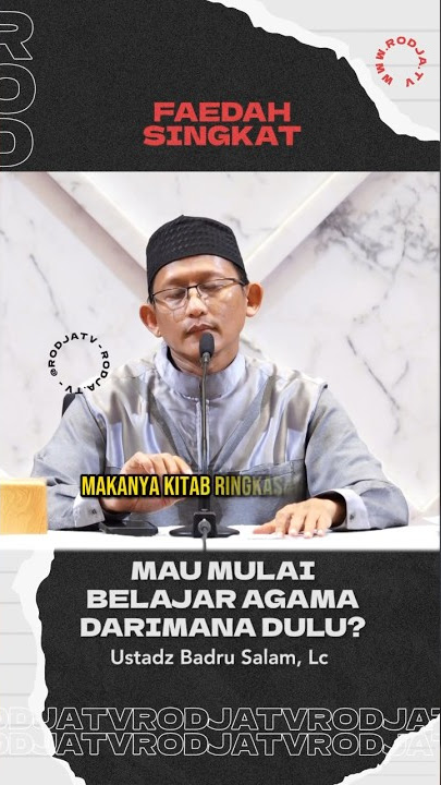 Belajar Agama Mulai Dari Mana?