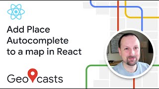 How to add Place Autocomplete input to a map in React