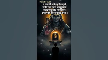 Thumbnail of Rudrashtakam Stotram Namami Shamishan shorts lyrics #shortsfeed #shorts #shortsvideo #short