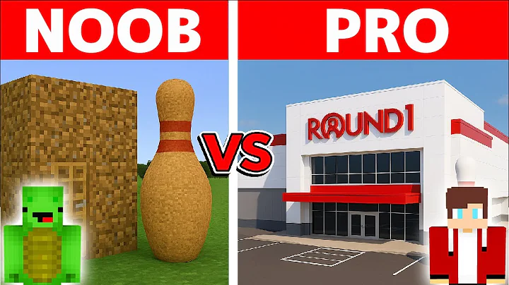 Minecraft NOOB vs PRO: Round 1 BUILD CHALLENGE
