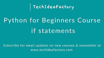 Python Lesson - if ... else statements