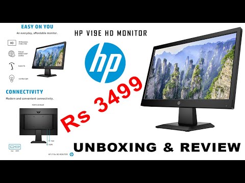 HP MONITOR HP V19E HD MONITOR UNBOXING & REVIEW |VELS TV