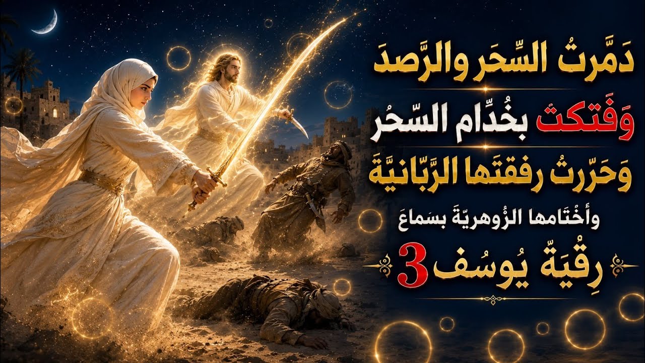 دمرت السحر والرصد وفتكت بخدام السحر وحررت رفقتها الربانية وأختامها الزوهرية بسماع رقية يوسف 3