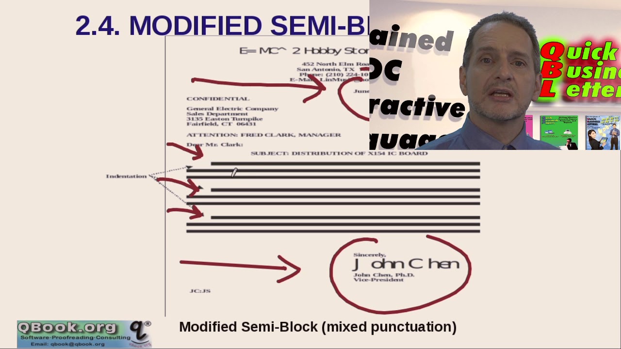 商用英文書信:內文，結尾，行信封地址 (Business Letters Body, Closing, & Envelope Addressing)