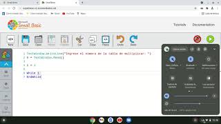 Estructura condicional While en Small Basic - Algoritmo de la tabla de multiplicar