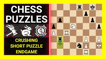 Chess Puzzles to Practice. Themes: Crushing, Short puzzle, Endgame. Learn Chess