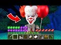 How to play PENNYWISE in Minecraft! Real life family PENNYWISE! Battle NOOB VS PRO Animation