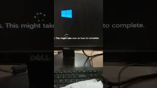 repairing disk error. this might take over an hour to complete