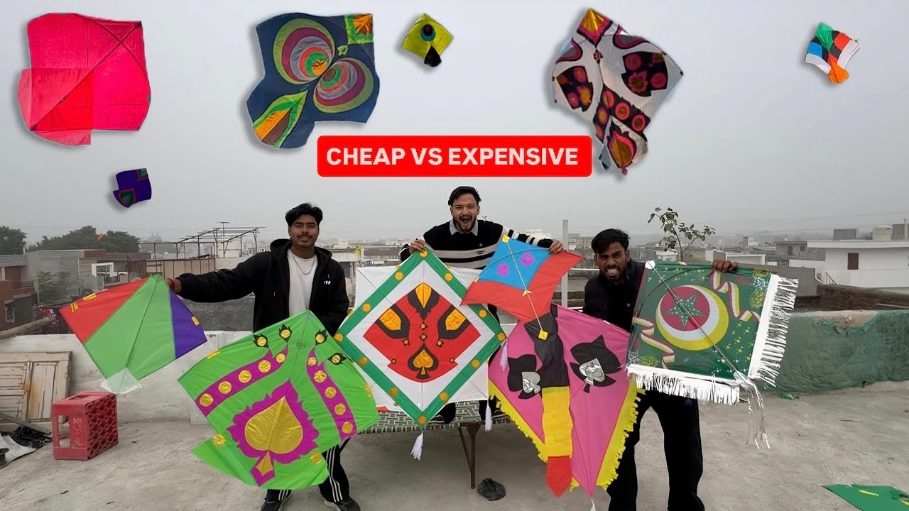 CHEAP VS EXPENSIVE KITES || CHALLENGE VIDEOS 2025 || Lohri Kite Flying 🪁