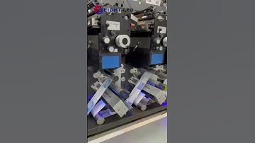 UV and LED  hybrid curing system for 10-color Gallus label printing press.#uv #led #label #printing