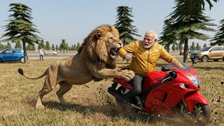  ✨Modi ji apni new bike se jangal gye loin ne kya modi ji par hamla 💥 😱|| screenshot 1
