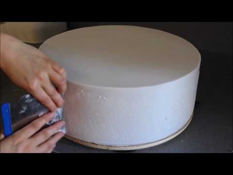 Použitie šablóny na torty  How to use stencils on a cakes